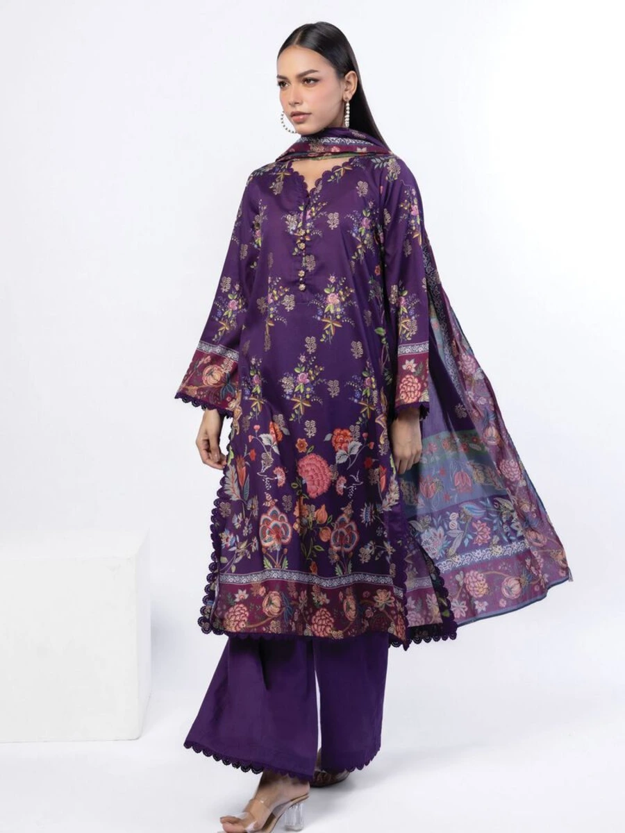 PRINTED JACQUARD SUIT 3 PC