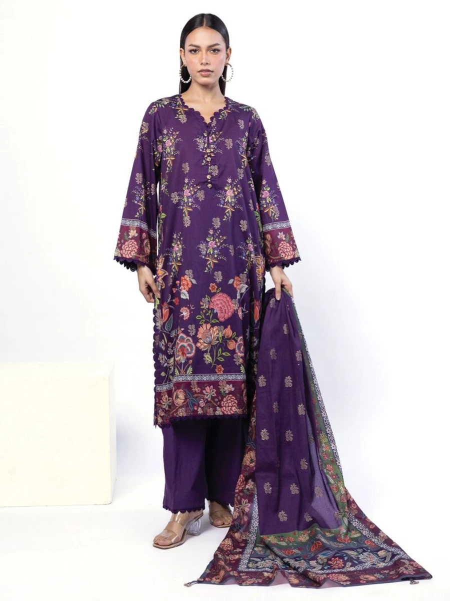 PRINTED JACQUARD SUIT 3 PC