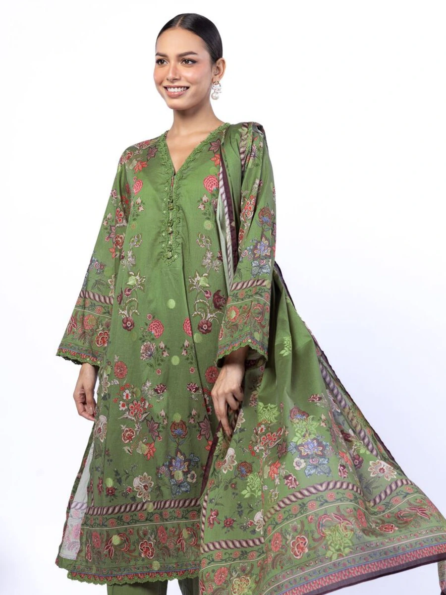 PRINTED JACQUARD SUIT 3 PC