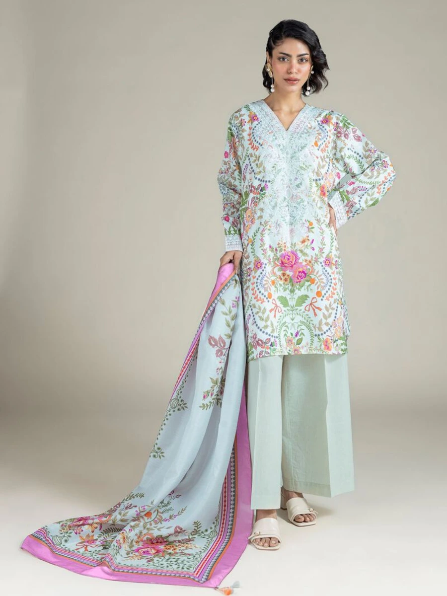 EMBROIDERED JACQUARD SUIT 3 PC