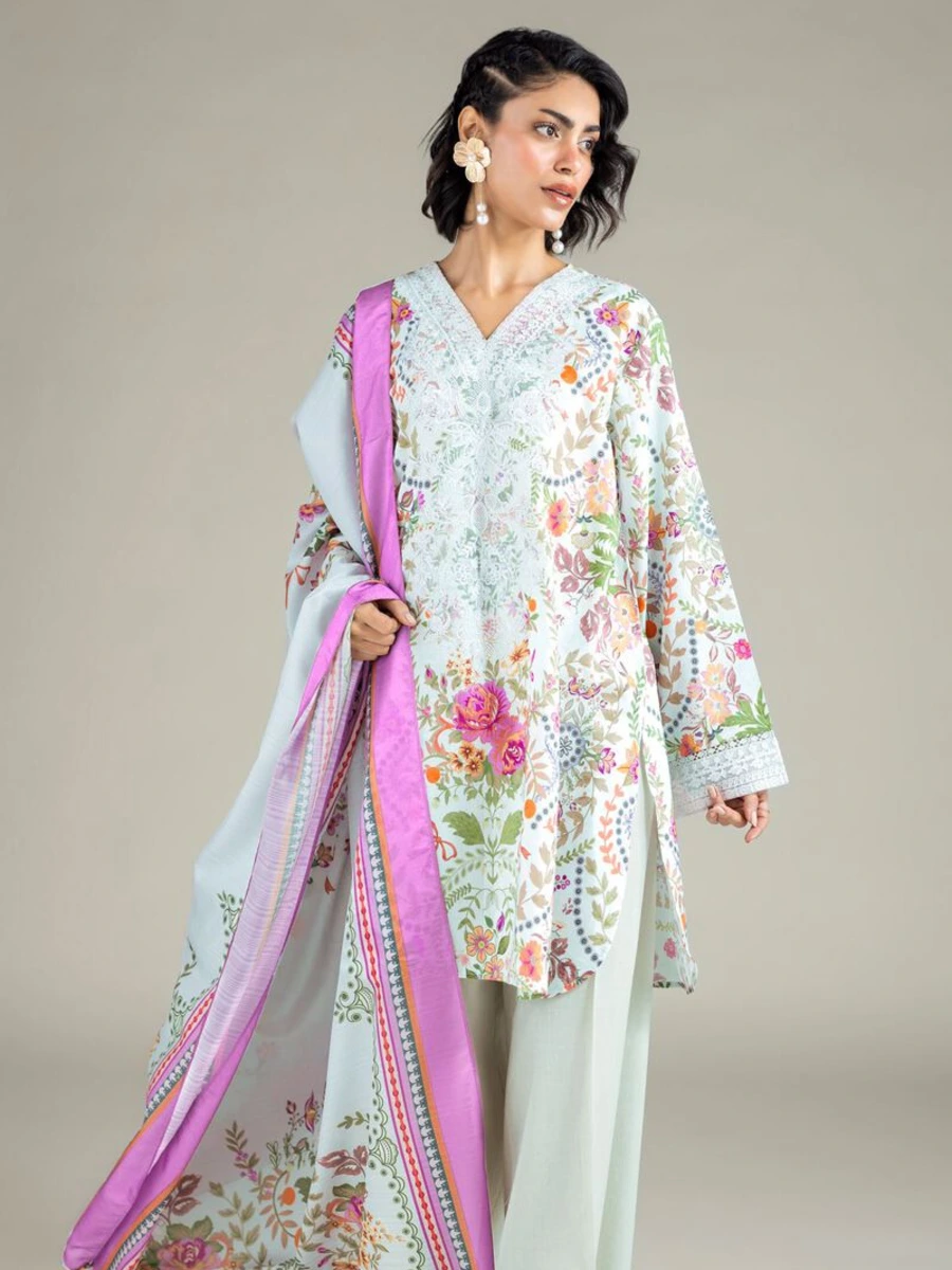 EMBROIDERED JACQUARD SUIT 3 PC