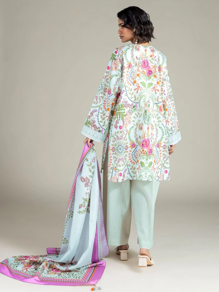 EMBROIDERED JACQUARD SUIT 3 PC