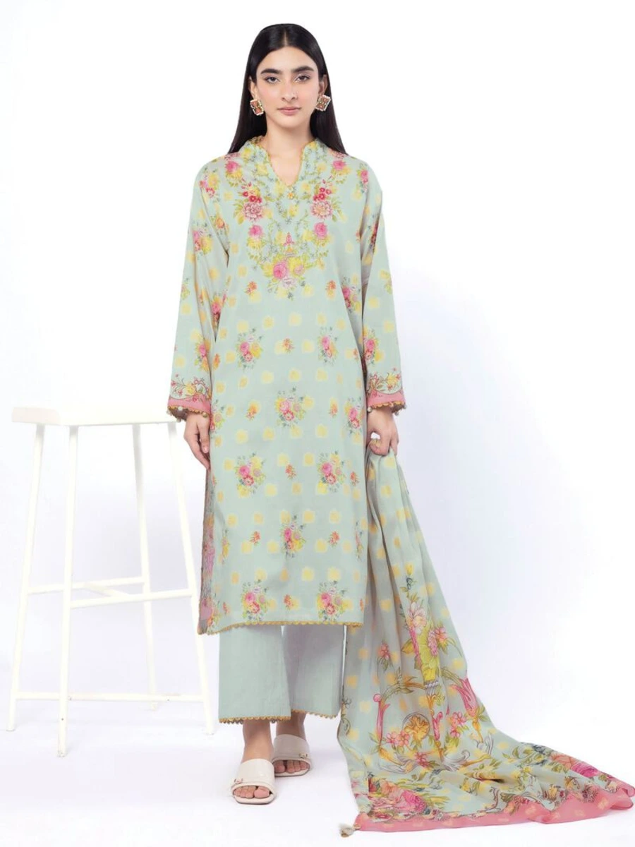PRITNED JACQUARD SUIT 3 PC