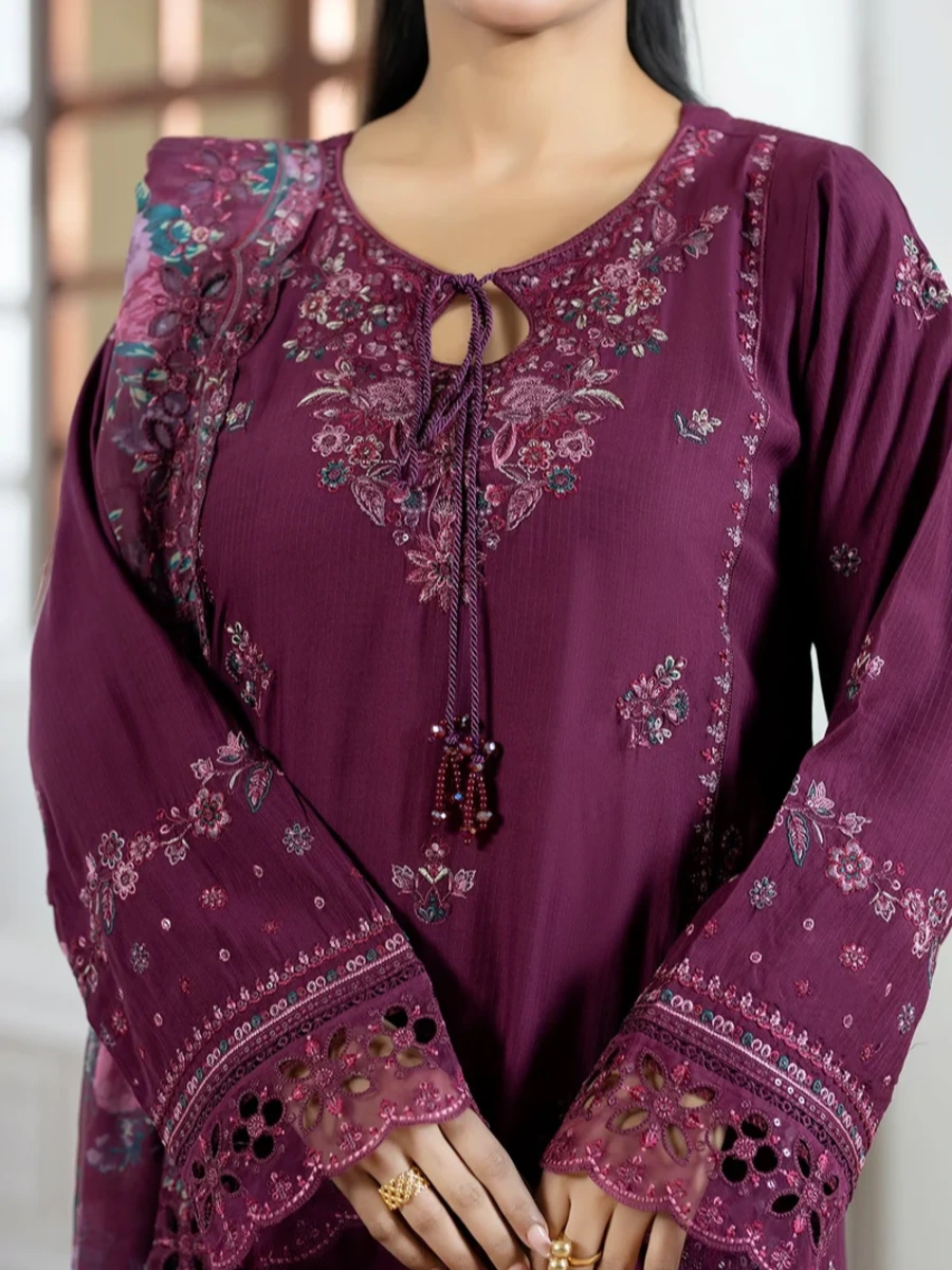 EMBROIDERED FORMAL SUIT 3 PC