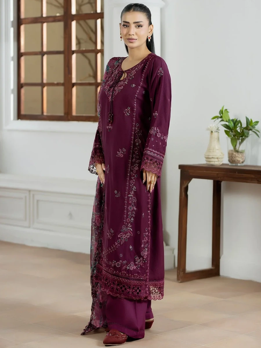 EMBROIDERED FORMAL SUIT 3 PC