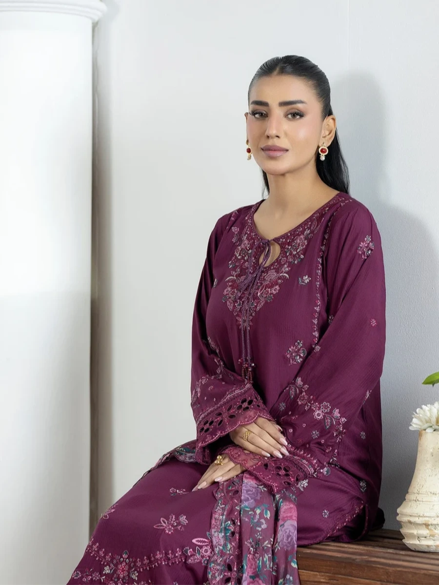 EMBROIDERED FORMAL SUIT 3 PC