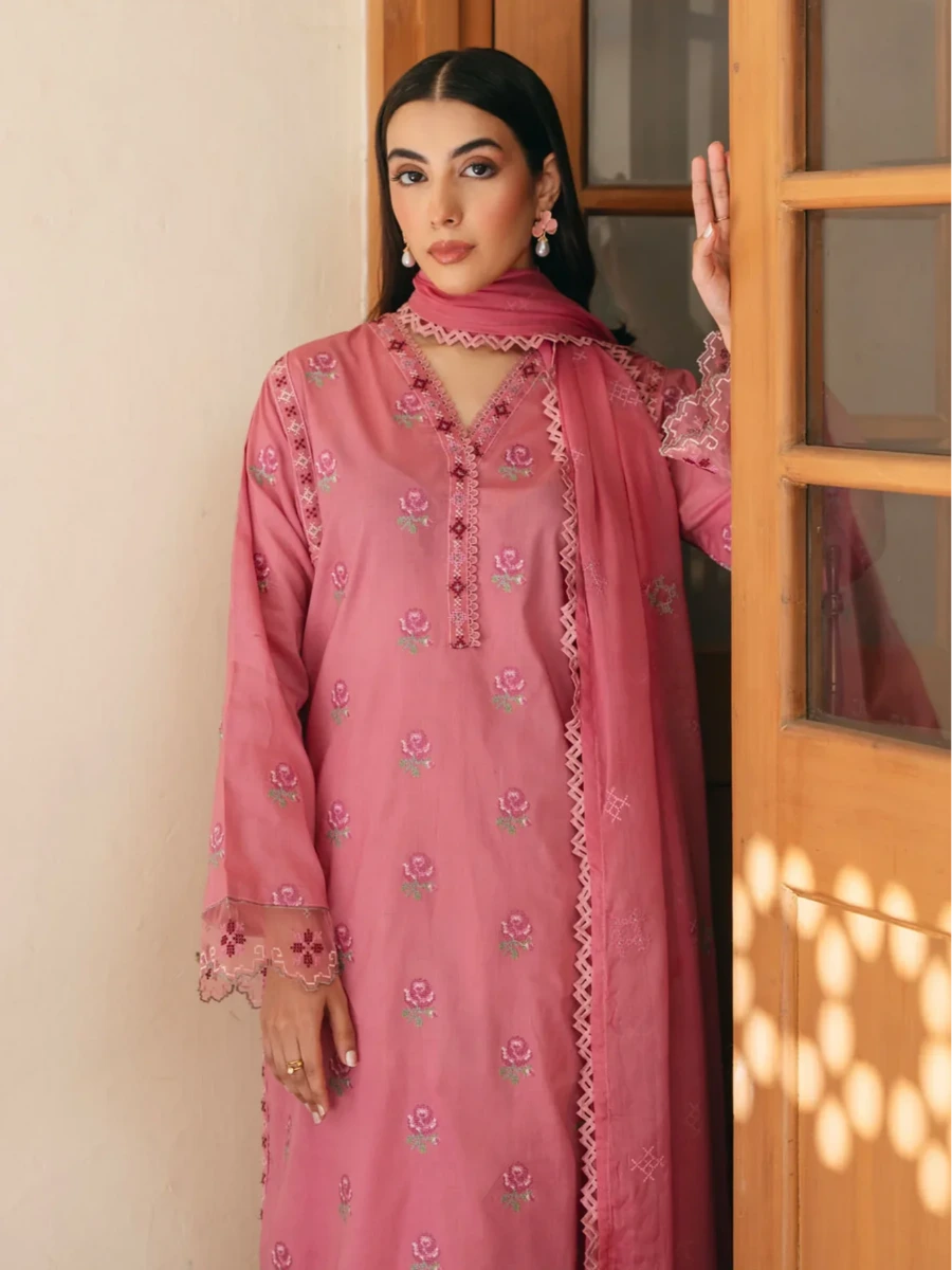 DUNE EMBROIDRED COTTON SUIT 3 PC