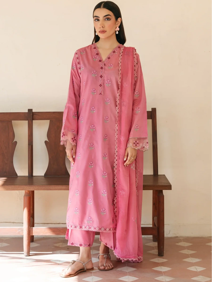 DUNE EMBROIDRED COTTON SUIT 3 PC