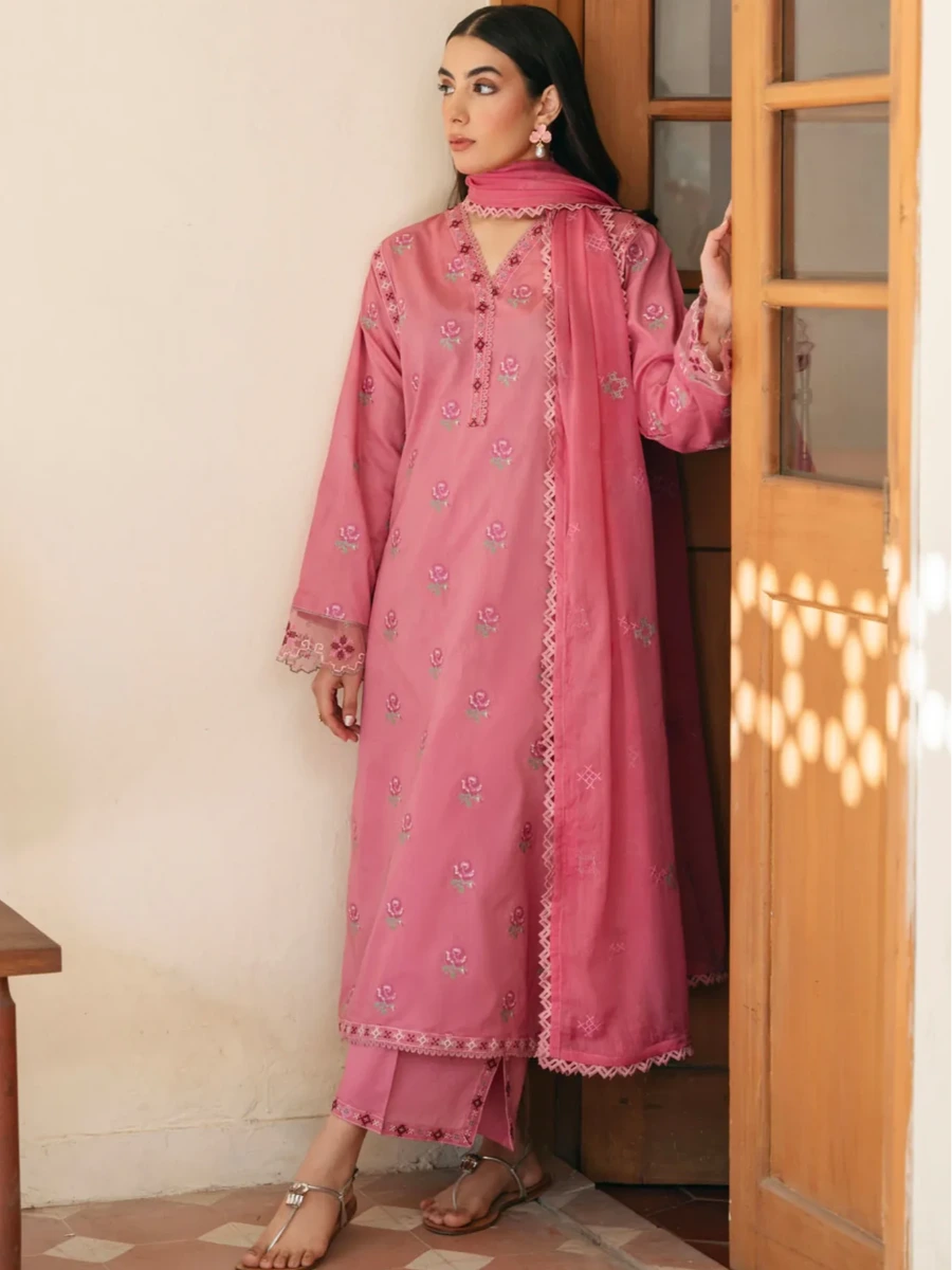 DUNE EMBROIDRED COTTON SUIT 3 PC