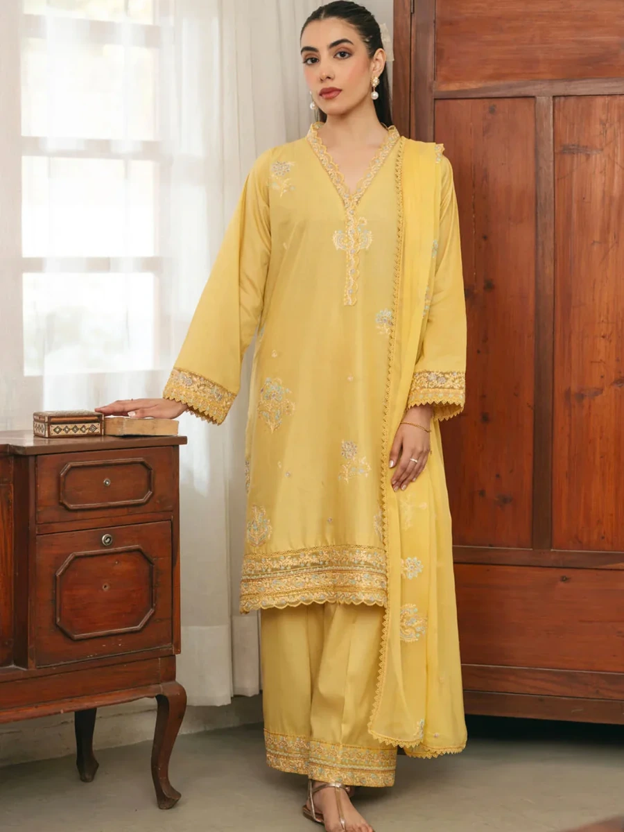 DAWN EMBROIDERED SUIT 3 PC