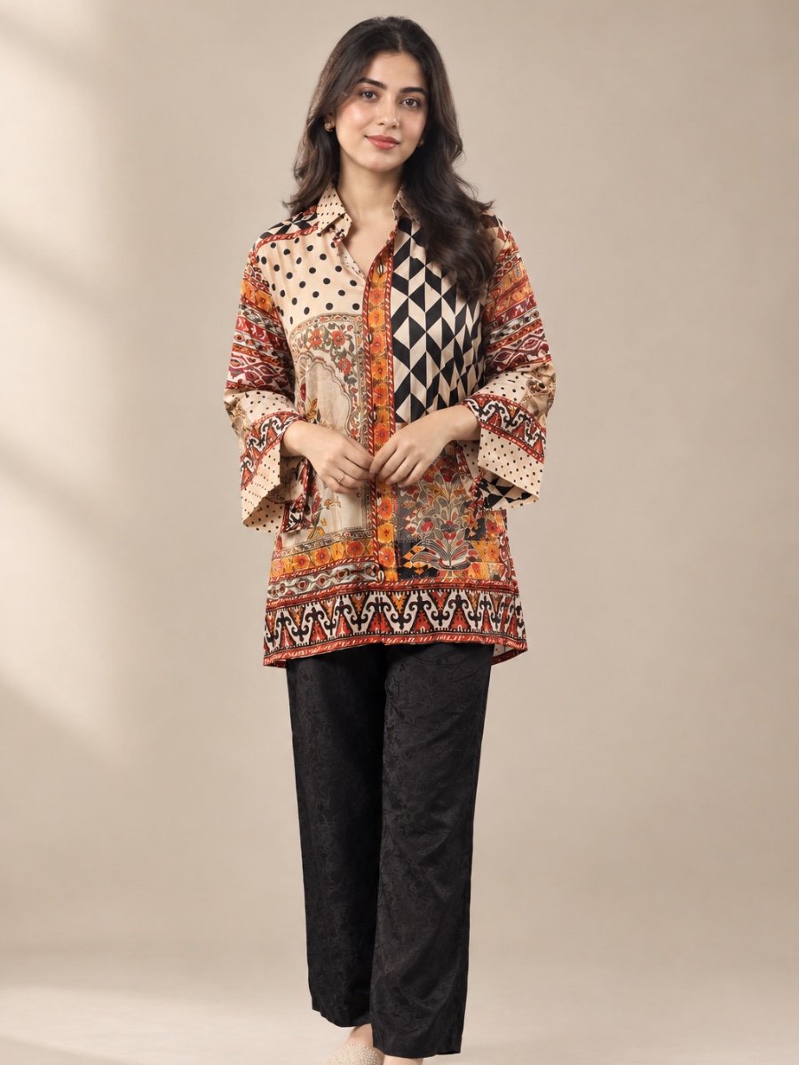 PRINTED TUNIC SHIRT