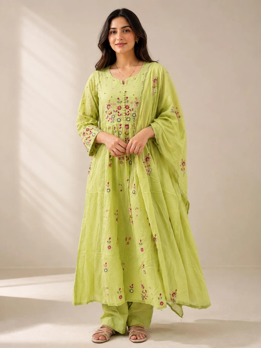 EMBROIDERED SUIT 3 PC