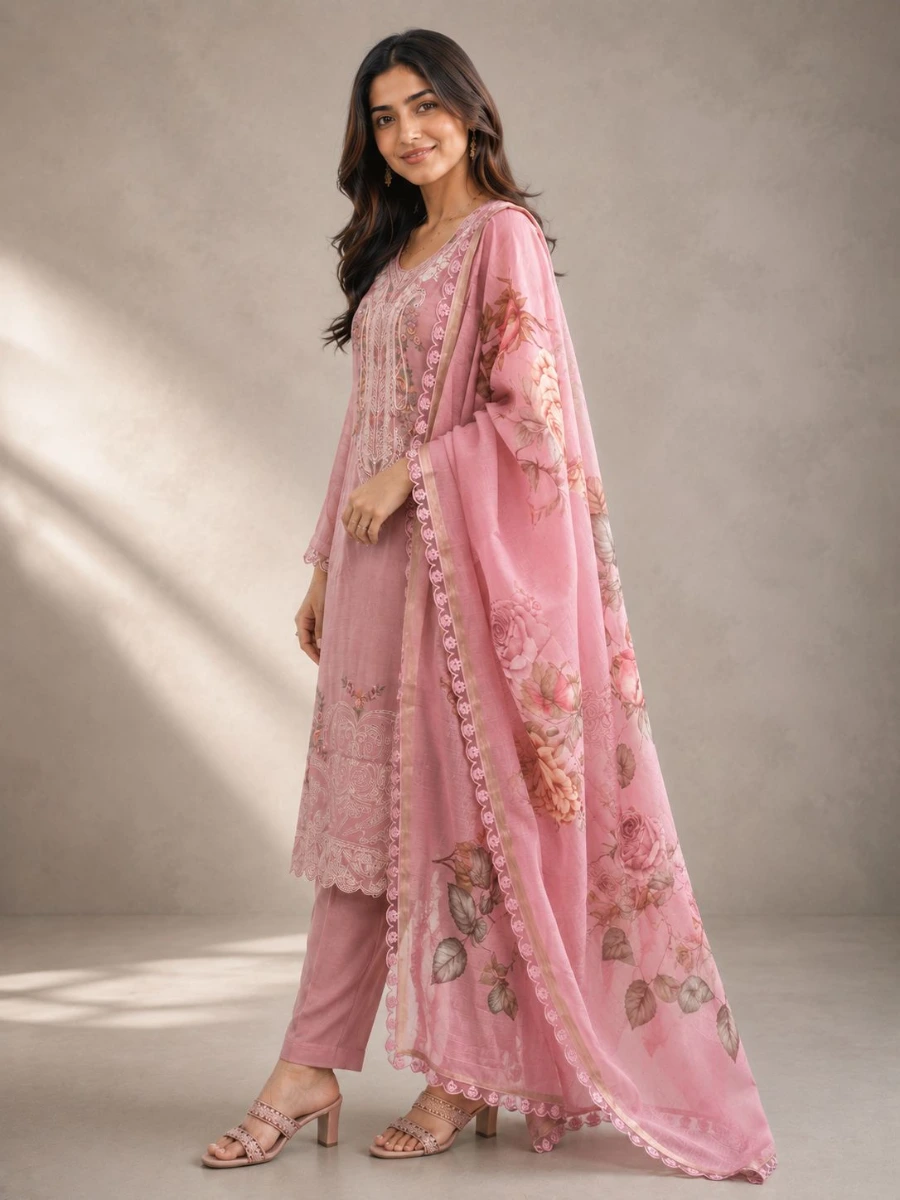 EMBROIDERED SUIT 3 PC