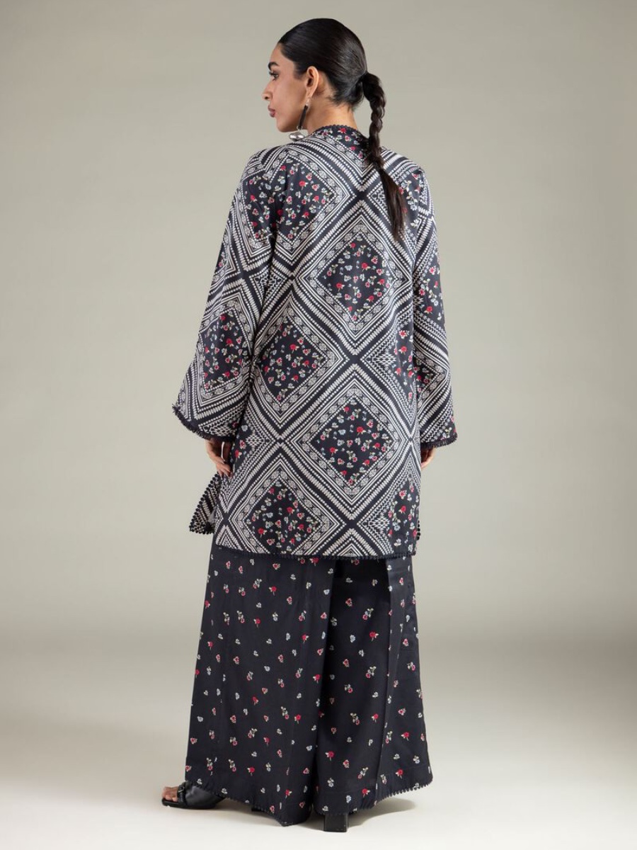 EMBROIDERED V-CUT KURTA