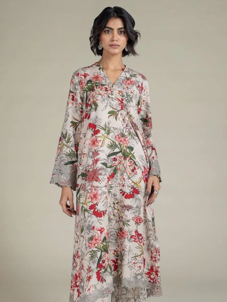 EMBROIDERED LONG KURTA