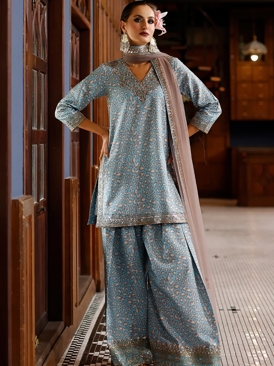 EMBROIDERED SUIT 3 PC