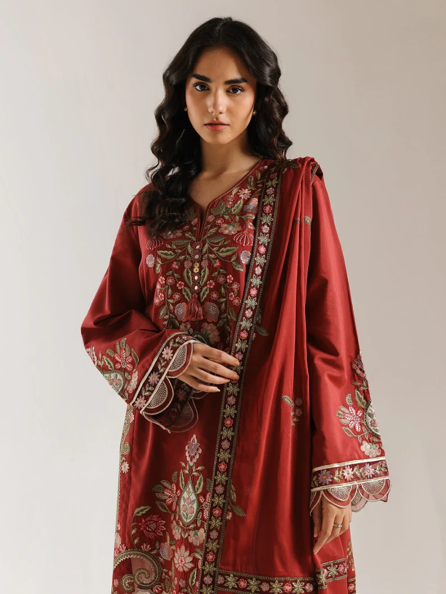 EMBROIDERED SUIT 3 PC