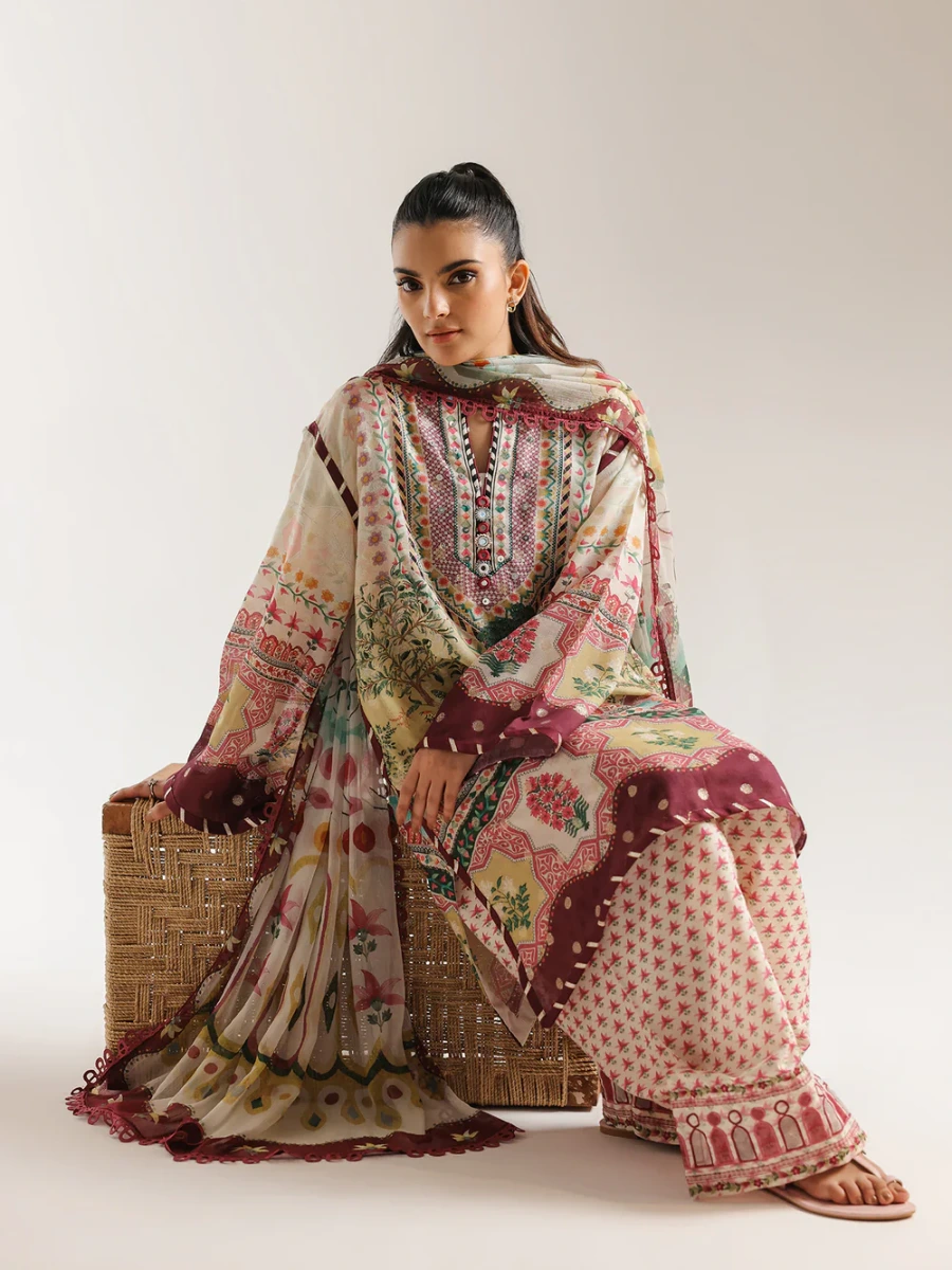 EMBROIDERED SUIT 3 PC