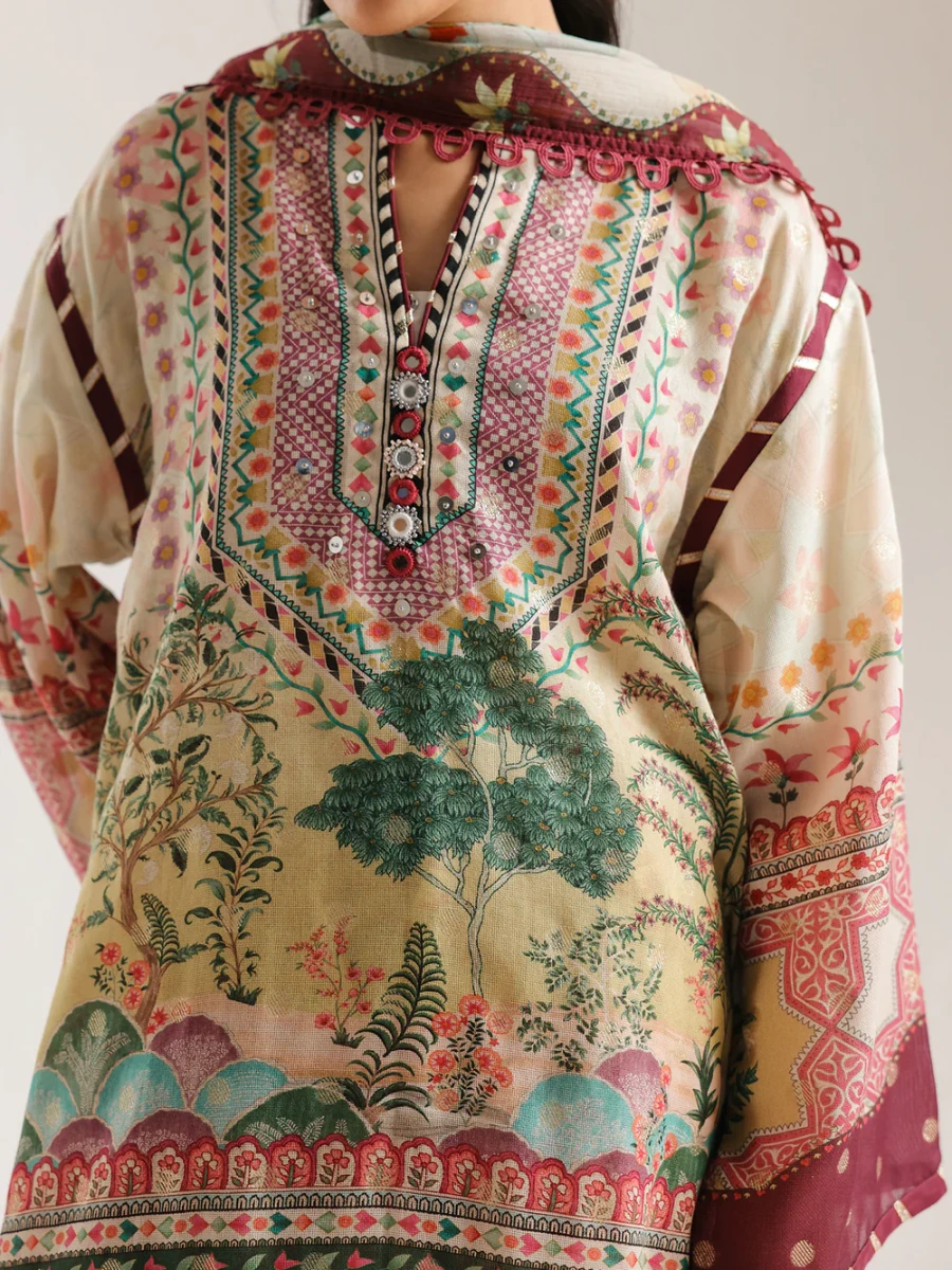 EMBROIDERED SUIT 3 PC