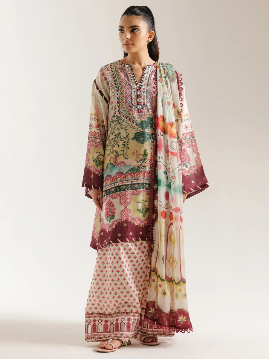 EMBROIDERED SUIT 3 PC