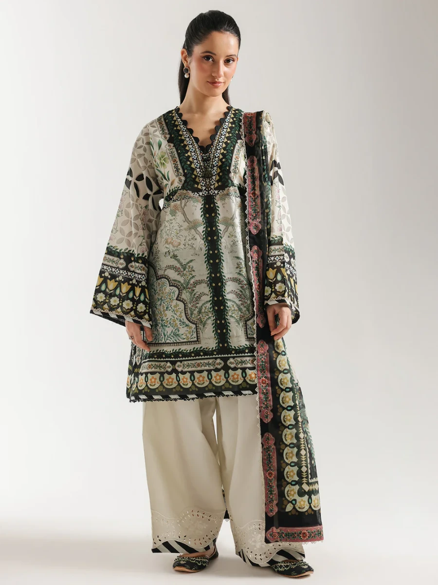 EMBROIDERED SUIT 3 PC