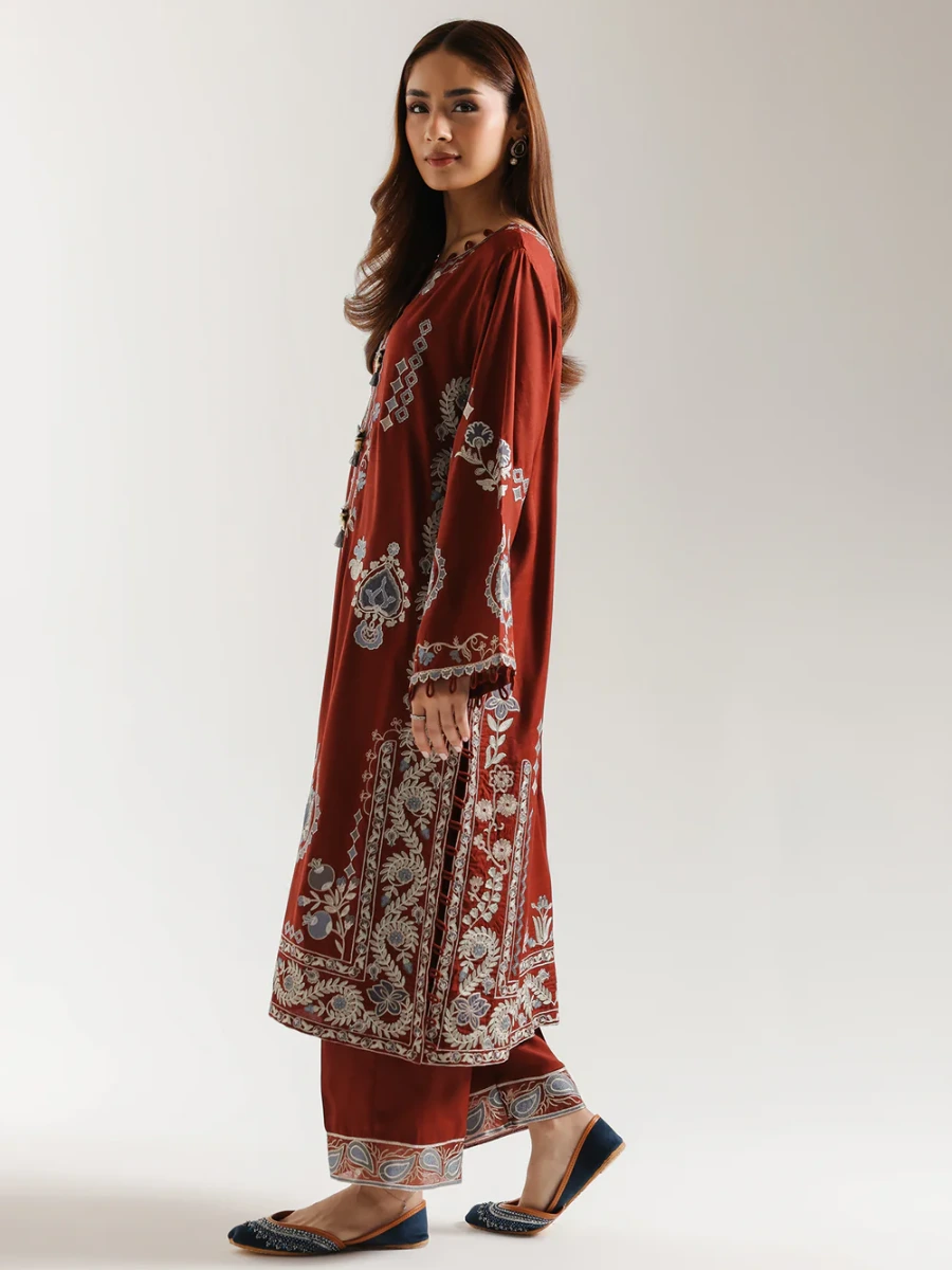 EMBROIDERED SUIT 2 PC