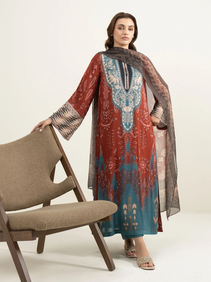 EMBROIDERED SUIT 3 PC