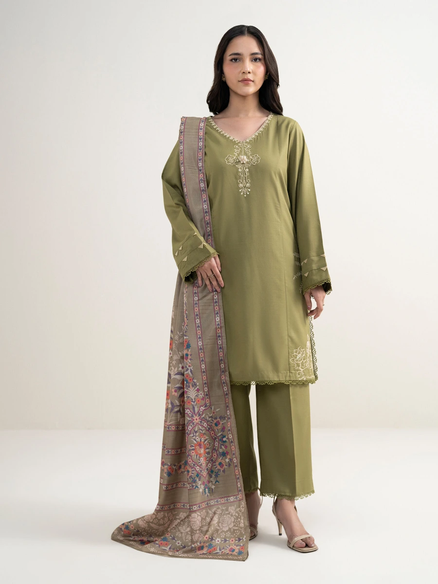 EMBROIDERED SUIT 3 PC