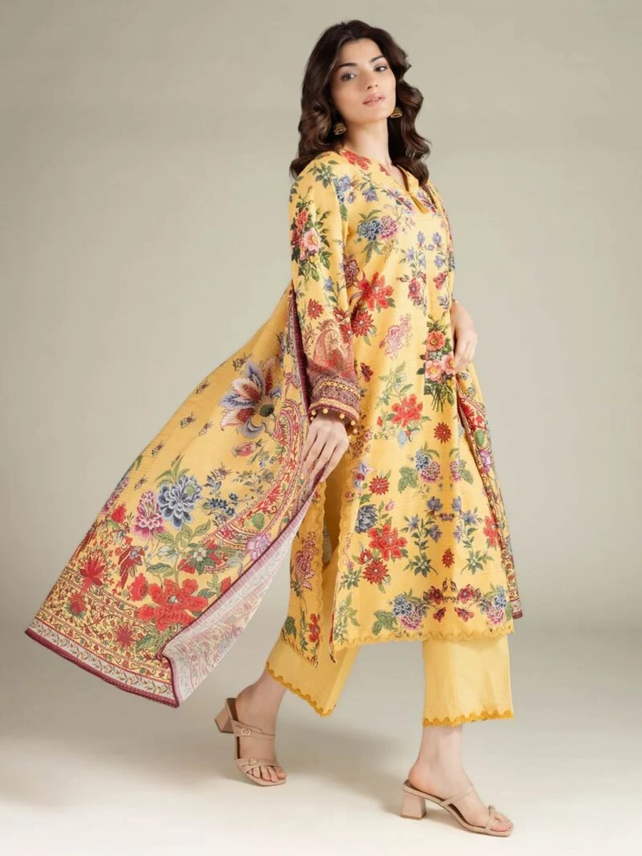 PRINTED MESURI DOBBY SUIT 3 PC
