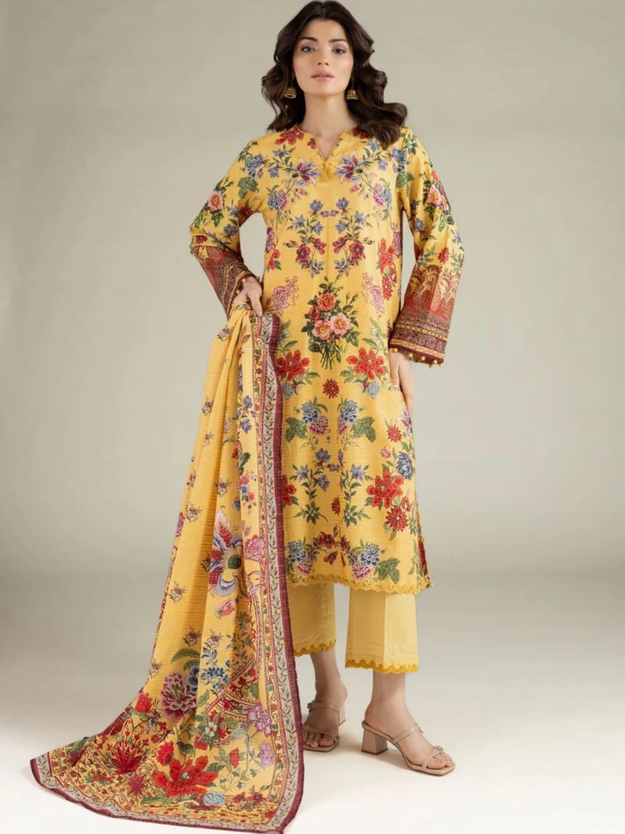 PRINTED MESURI DOBBY SUIT 3 PC